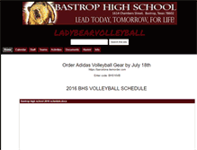 Tablet Screenshot of ladybearvolleyball.bisdtx.org